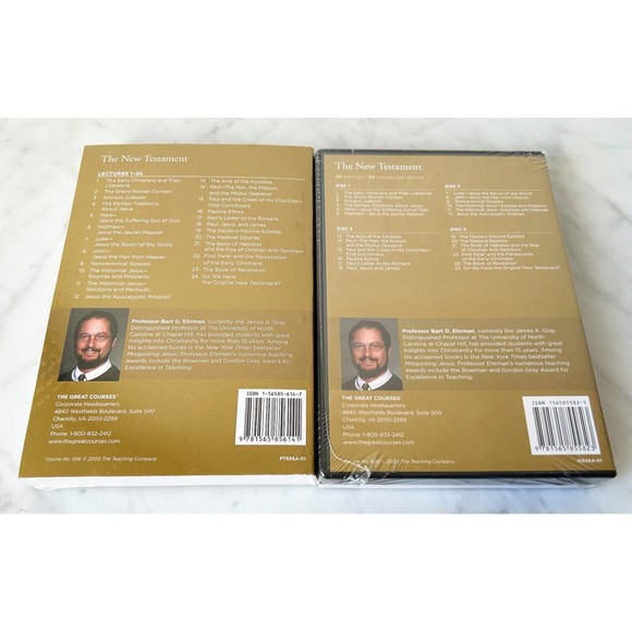 The Great Courses The New Testament-4 DVDs-Course Guidebook-Transcript Book NEW - Picture 2 of 7